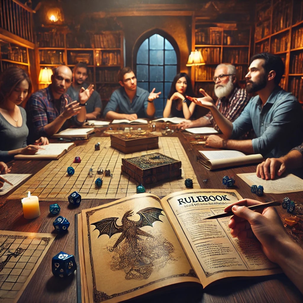 Rollenspiel-Tisch Hintergrund